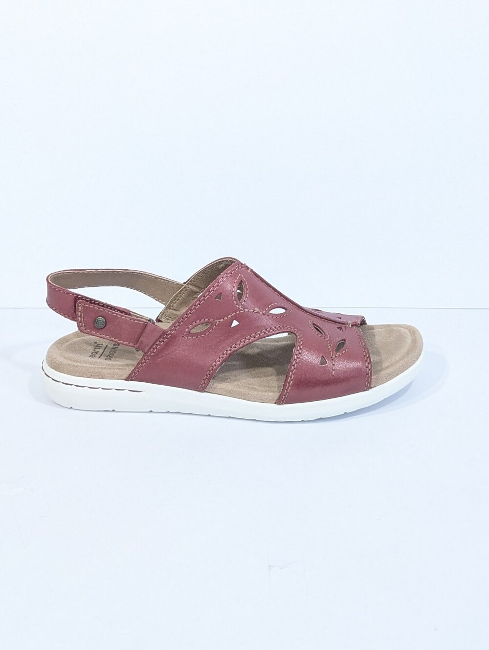 Earth Origins Sandals sz 10 NEW Women Red Leather Shoes cushioned Tawny Trish